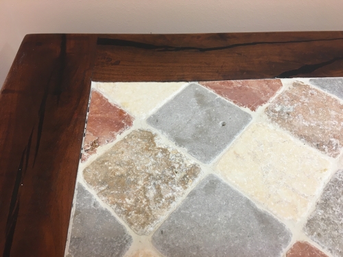 Mixed Stone Square Coffee Table