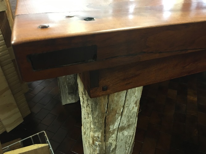 Mesquite Table with Reclaimed Timber Legs