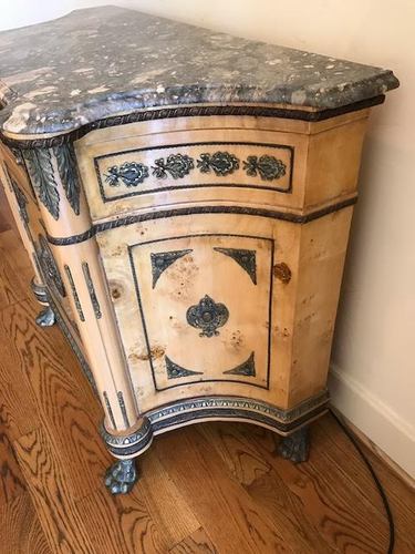 Ornate Chest with Marble Top