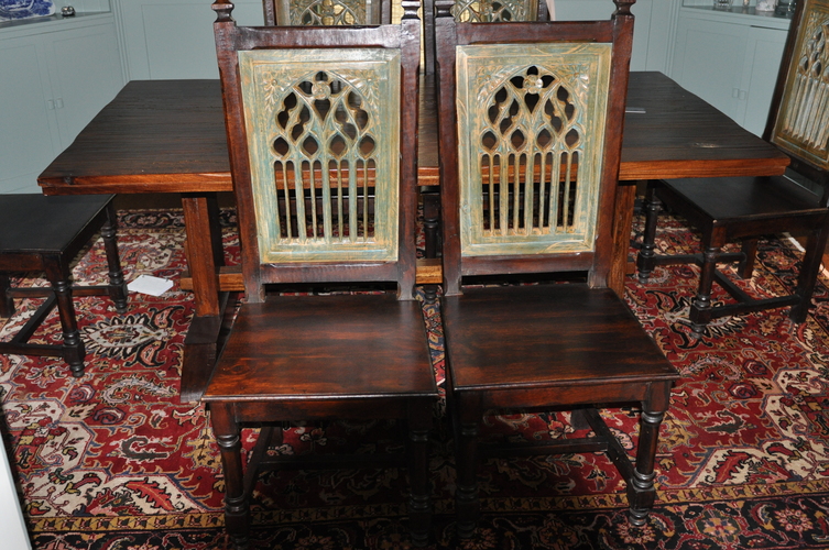 Carved Gothic Captain Chair