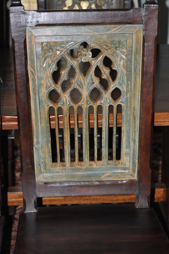 Carved Gothic Captain Chair