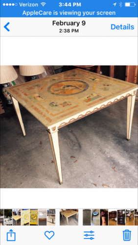 Marble Top Table