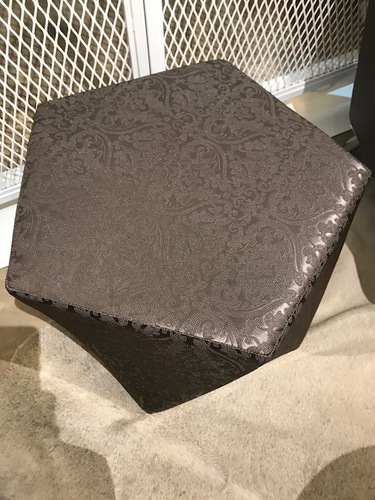 Parisian Pewter  Octagonal Ottoman