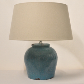 Turquoise Aqua Base Lamp