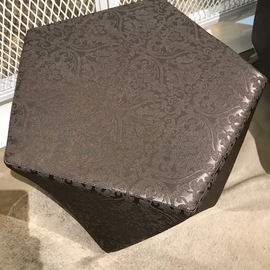 Parisian Pewter  Octagonal Ottoman